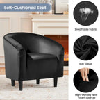 Fauteuil club barillet, velours, 136 kg, 70,6 cm L x 65 cm P x 72,4 cm H, 7 couleurs, assemblage en 5 min