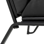 Fauteuil d'appoint moderne et confortable en similicuir PU 26,75W avec cadre en métal