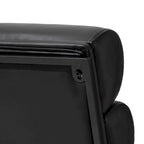 Fauteuil d'appoint moderne et confortable en similicuir PU 26,75W avec cadre en métal