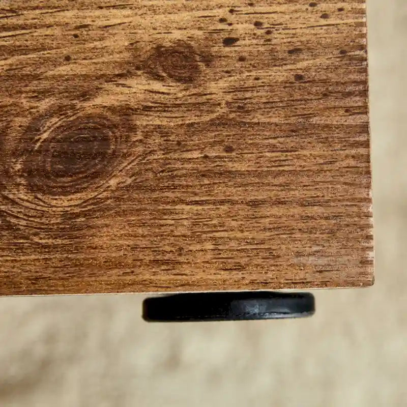 Table basse moderne, MDF avec grain de bois et motif inspiré du marbre, assemblage facile, 10-15 min