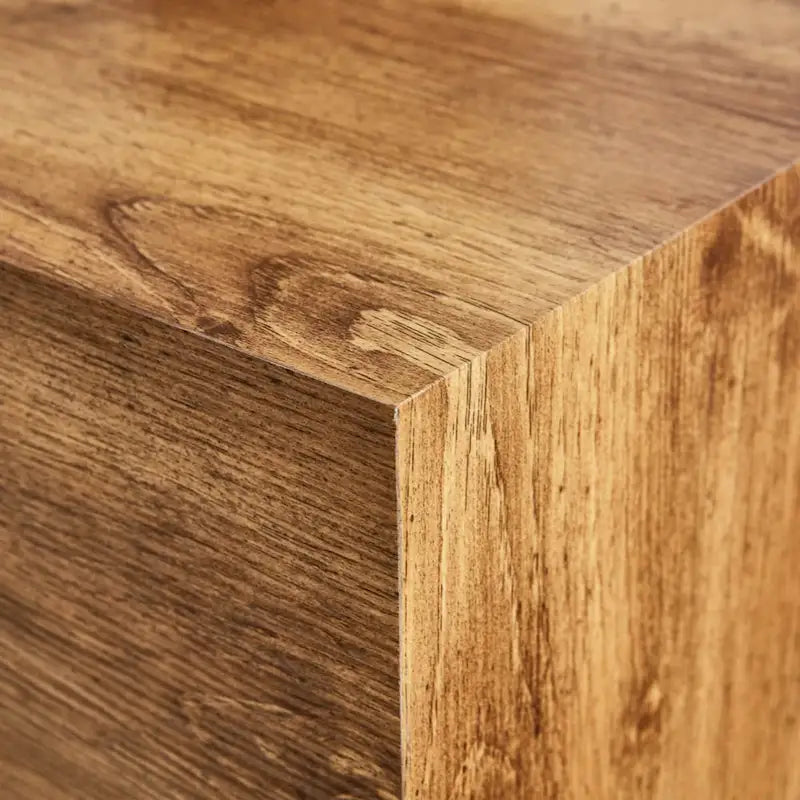Table basse moderne, MDF avec grain de bois et motif inspiré du marbre, assemblage facile, 10-15 min