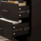 Bureau de télétravail réglable en hauteur avec rangements, 160 cm (L), 75-115 cm (H), armoire et tiroirs, 2 coloris