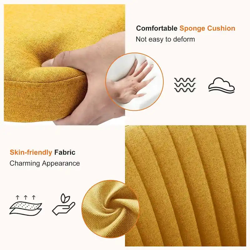 Chaise de bureau sans accoudoirs avec roulettes réglables pivotantes pour petits espaces