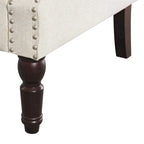 COZYMAN Fauteuil Moderne en Bois Massif Tissu/Similicuir Rembourré pour Salon