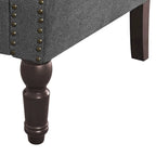 COZYMAN Fauteuil Moderne en Bois Massif Tissu/Similicuir Rembourré pour Salon