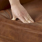 COZYMAN Fauteuil Moderne en Bois Massif Tissu/Similicuir Rembourré pour Salon