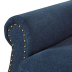 COZYMAN Fauteuil Moderne en Bois Massif Tissu/Similicuir Rembourré pour Salon
