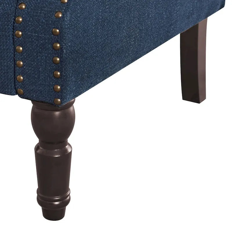 COZYMAN Fauteuil Moderne en Bois Massif Tissu/Similicuir Rembourré pour Salon