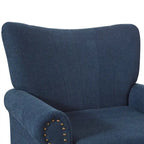 COZYMAN Fauteuil Moderne en Bois Massif Tissu/Similicuir Rembourré pour Salon