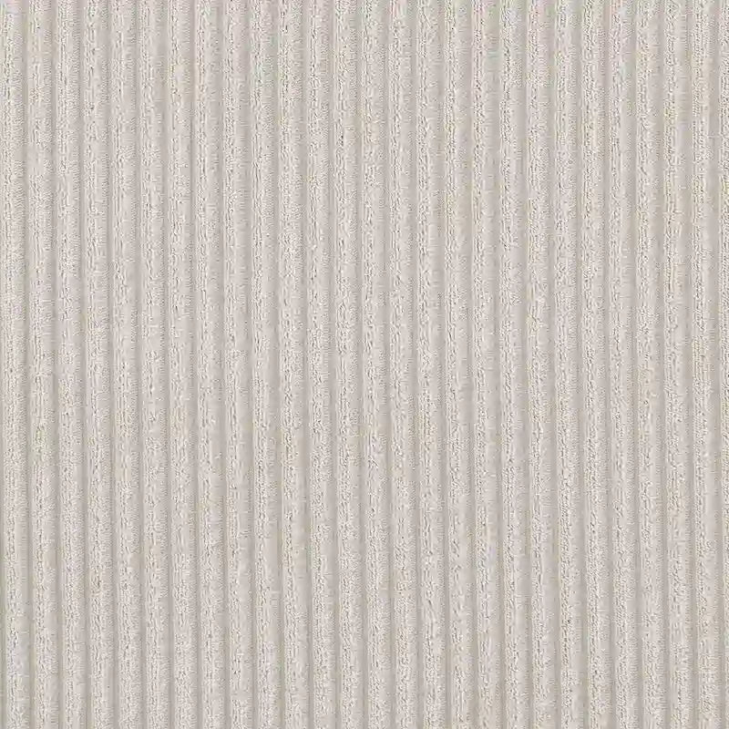 Canapé sectionnel modulaire avec pouf et oreillers, Velours côtelé, Beige/Gris, Coussin haute densité
