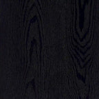 Console rectangulaire 55", Chêne blanc/noir/gris, Piètement géométrique, MDF