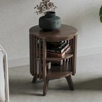 Table d'appoint avec rangement et table d'appoint ronde