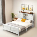 Moasis Farmhouse White Queen/King Size Bed Frame