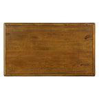 Table basse rectangulaire, 4 tiroirs, bois de pin et MDF, placage chêne, pieds en forme de gourde, 101,6 cm (L) x 59,9 cm (l) x 50,8 cm (H), marron/espresso