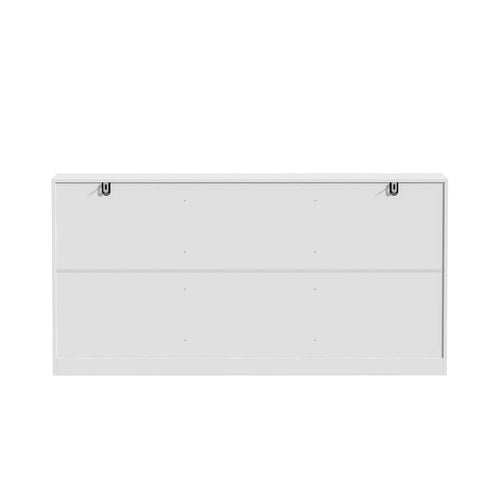 Commode 6 tiroirs, blanche, façade arquée, places N/A