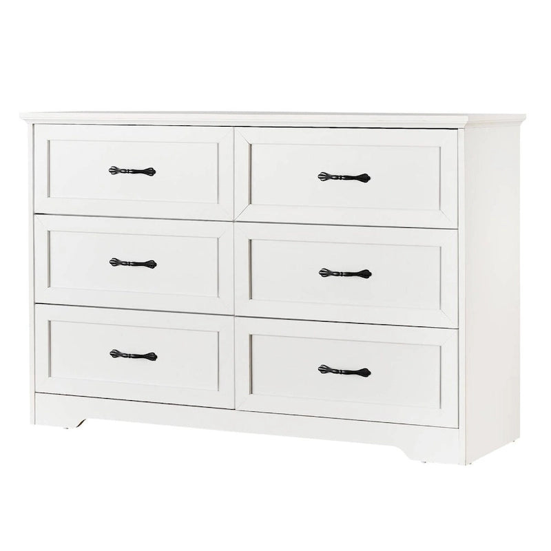 Grande commode à 6 tiroirs, meuble de chambre
